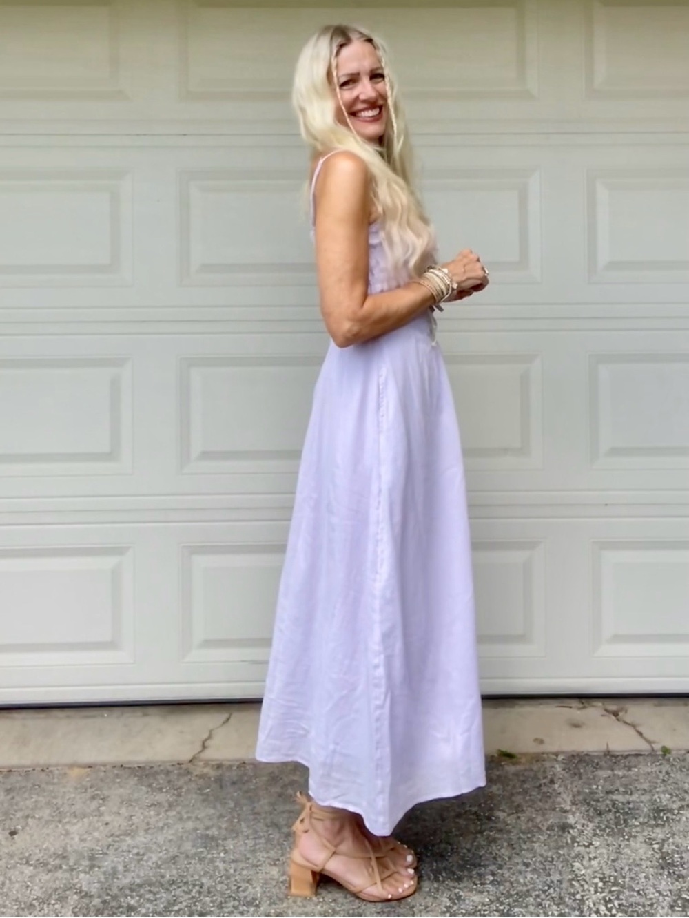 American Eagle Bella Bow Midi Dress